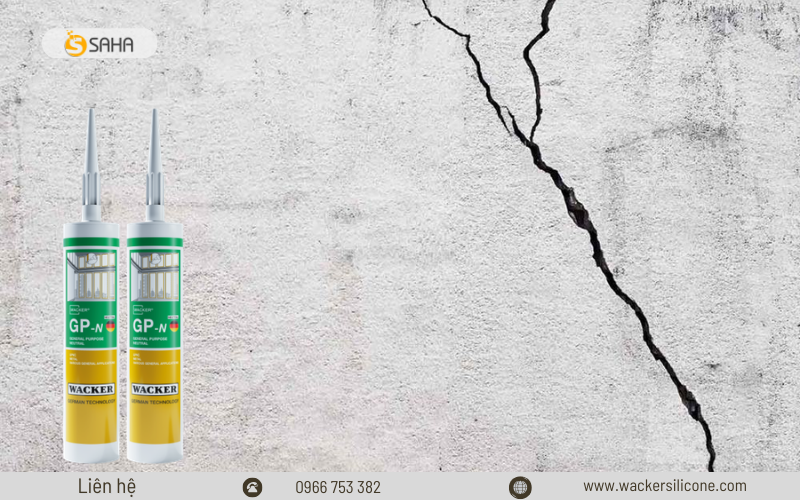 Keo trám vết nứt tường ngoài trời