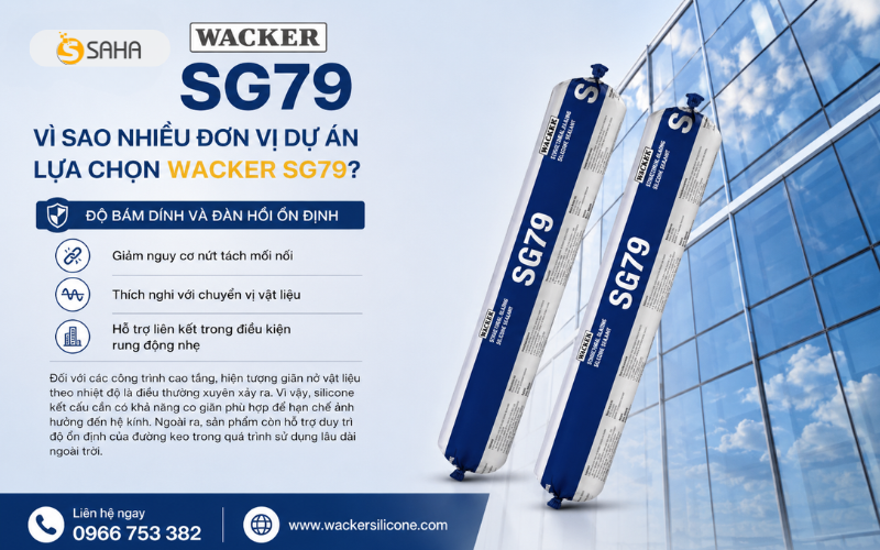 Keo Silicone Wacker SG79 Cho Công Trình