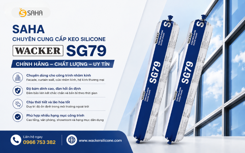 Keo Silicone Wacker SG79 Cho Công Trình