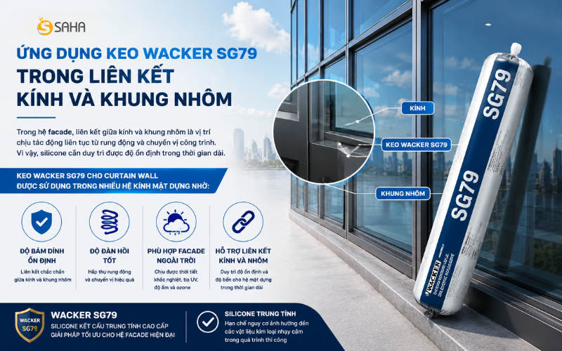 Keo Wacker SG79 cho curtain wall 