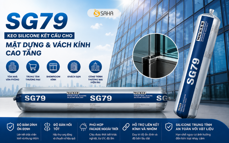 Keo Wacker SG79 cho curtain wall 