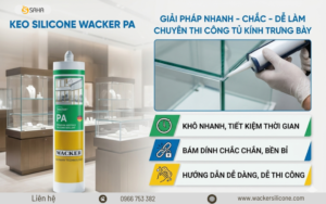 Wacker PA thi công tủ kính