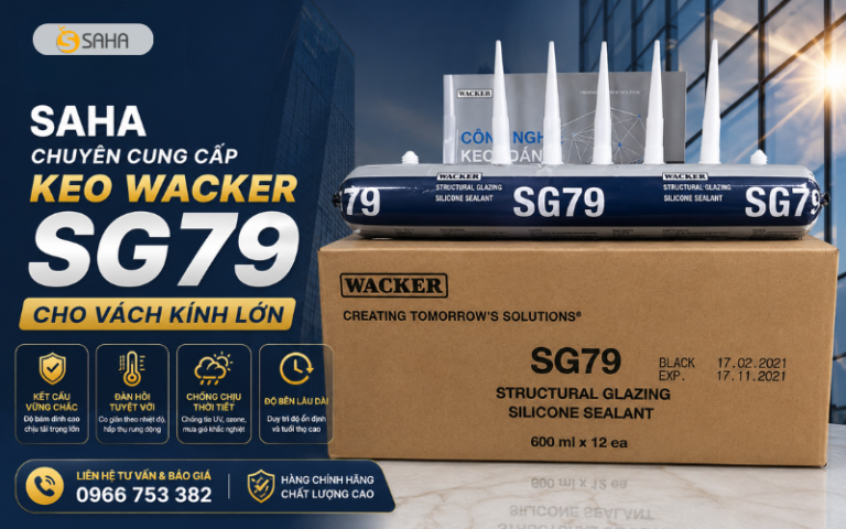 keo Wacker SG79 cho vách kính