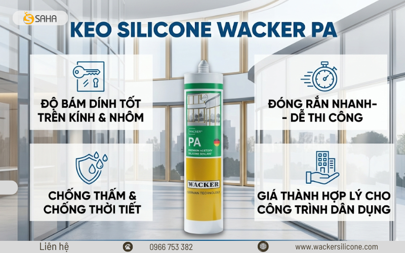 keo silicone Wacker PA 